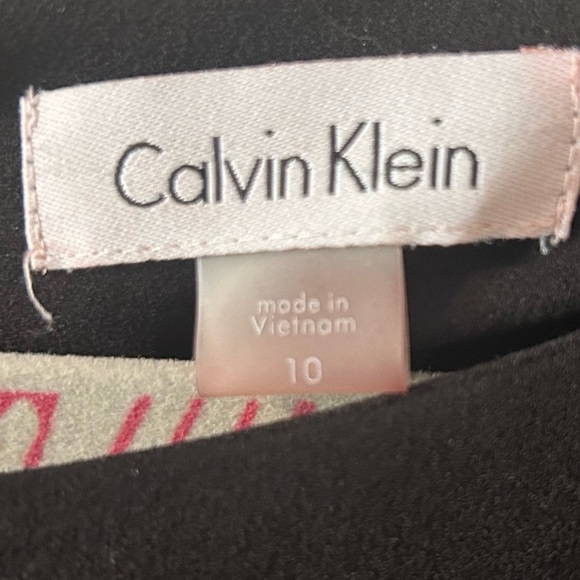 Calvin Klein black sheath dress size 10. Beautiful, well made dress!! - Picture 6 of 7